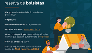 Nees abre editais com 600 vagas para seleção de bolsistas