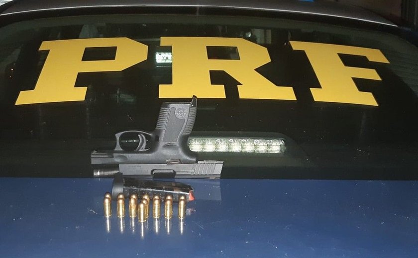PRF prende motorista por porte ilegal de arma de fogo