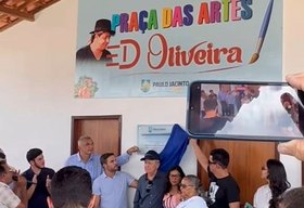 Paulo Jacinto inaugura Praça das Artes Ed Oliveira em homenagem ao artista local