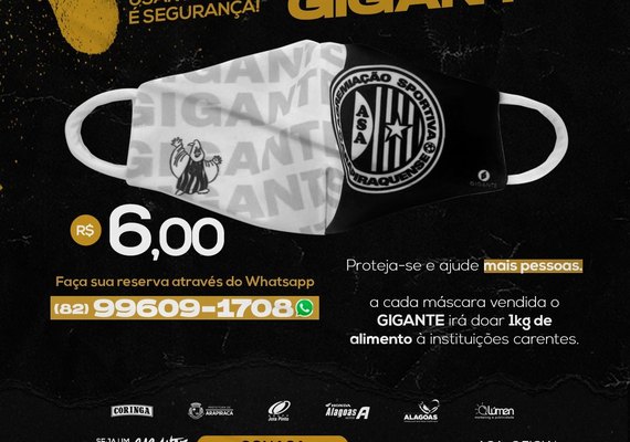 ASA comercializa máscaras padronizadas e faz ação solidária em Arapiraca