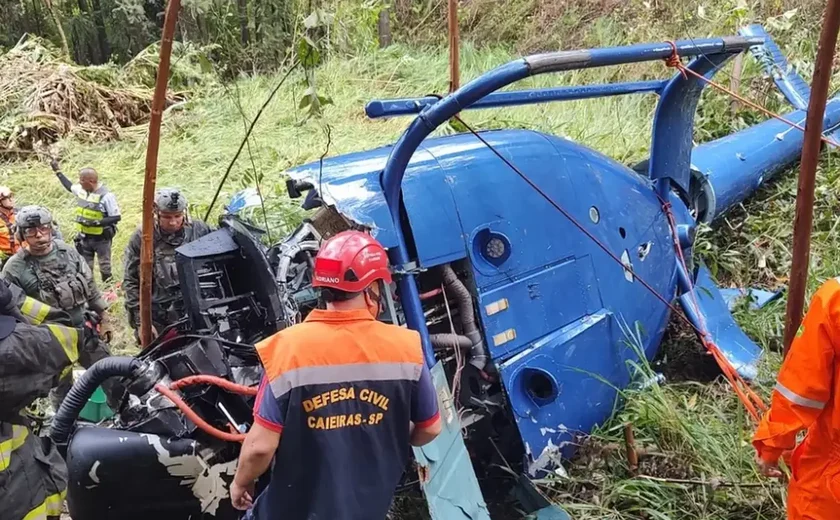 Menina sobrevivente de acidente de helicóptero deve ter alta hoje