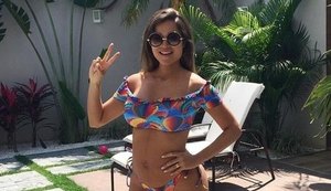 Mais já? Ex-panicat Aryane Steinkopf exibe boa forma doze dias após dar à luz