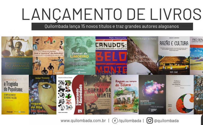 Quilombada lança novos livros em Alagoas