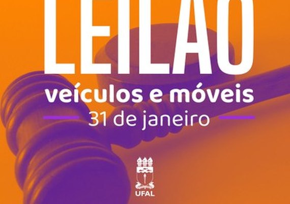 Ufal fará leilão público de 30 itens entre veículos e mobiliário no próxima dia 31