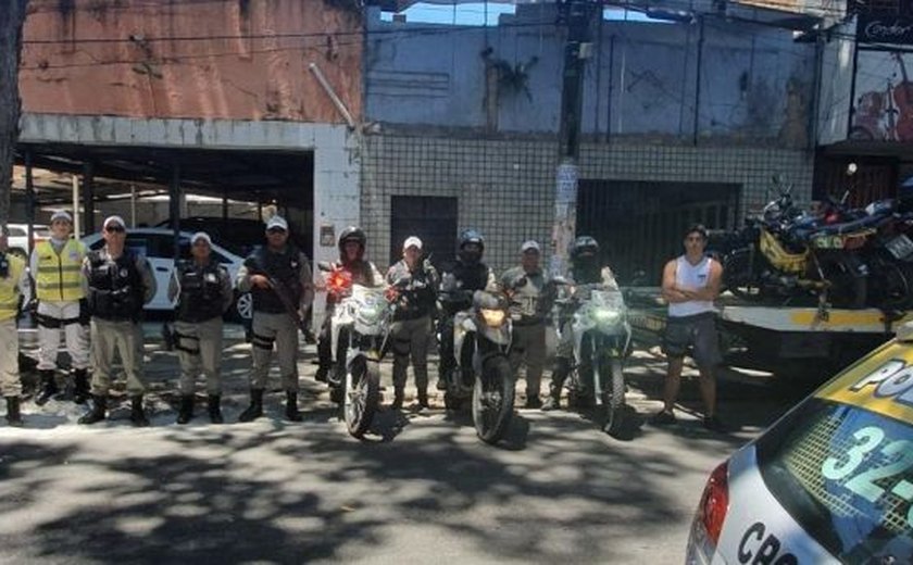 BPTran e Ronda no Bairro flagram 26 irregularidades de trânsito no Centro de Maceió