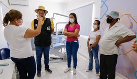 Em Rio Largo prefeito e secretária visitam nova UBS entregue a população da Mata do Rolo