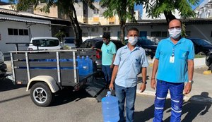 Motorista da Casal inventa alça para transporte de garrafões de água