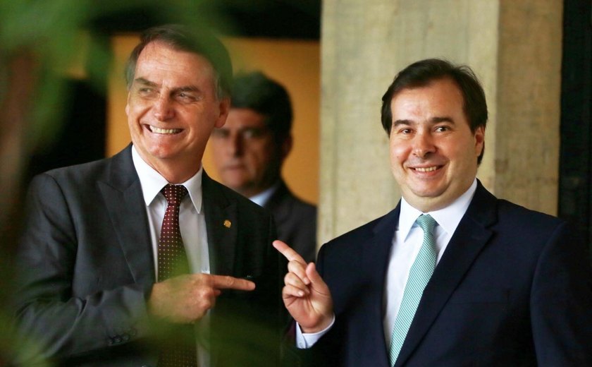 Maia e Bolsonaro reuniram-se neste sábado em Brasília