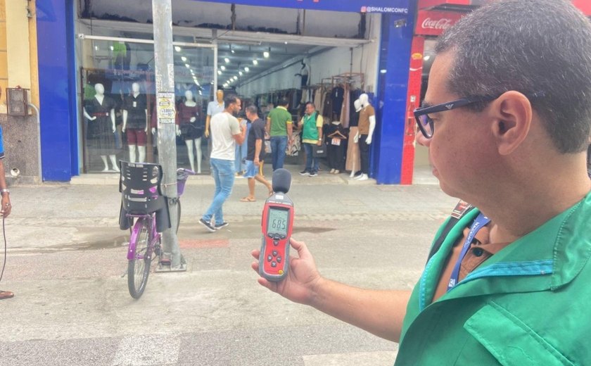 Iplam combate poluição sonora no Centro de Maceió
