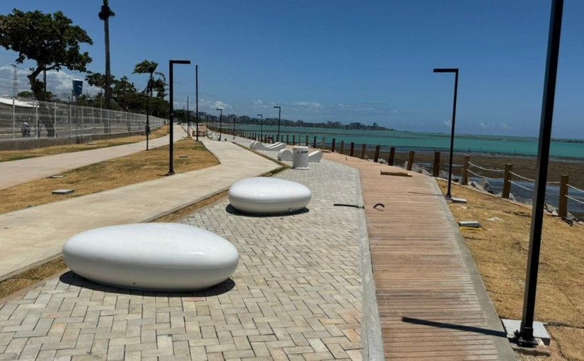 Obras do Passeio do Porto de Maceió avançam para a conclusão do projeto