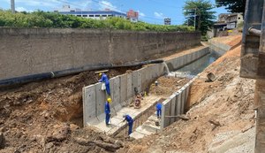 Obras de macrodrenagem do Canal do Ipanema avançam e chegam na região próxima à Unima