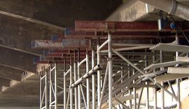 Secretário diz que está aliviado com avanço do escoramento em viaduto