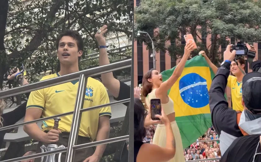 Com camisa do Brasil, novo He-Man é recebido por fãs em SP