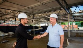 Governador visita obras da 2ª Creche Cria na Grota do Cigano e garante expansão da educação infantil em AL