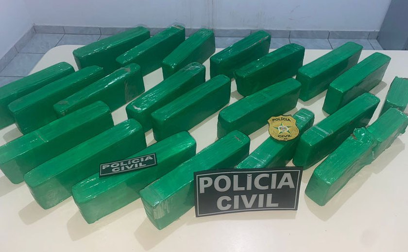 Polícia Civil apreende 16 quilos de maconha em São Miguel dos Campos