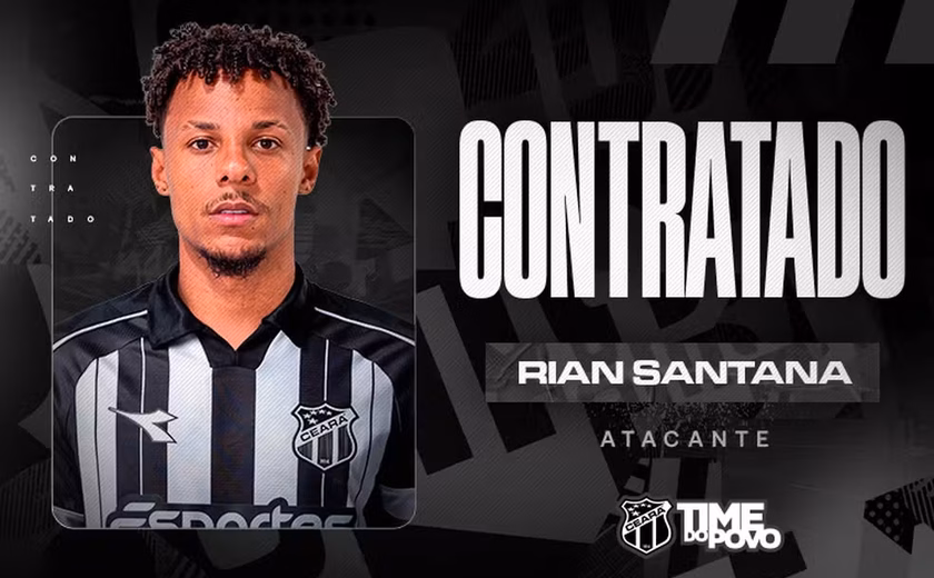 Ceará anuncia Rian Santana, ex-CSA, e Caíque França para final da temporada