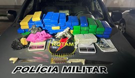 PM/AL apreende armas, munições e mais de 34kg de drogas em apartamento