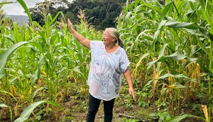 Agricultora comemora colheita de milho verde com sementes doadas pelo Planta Alagoas