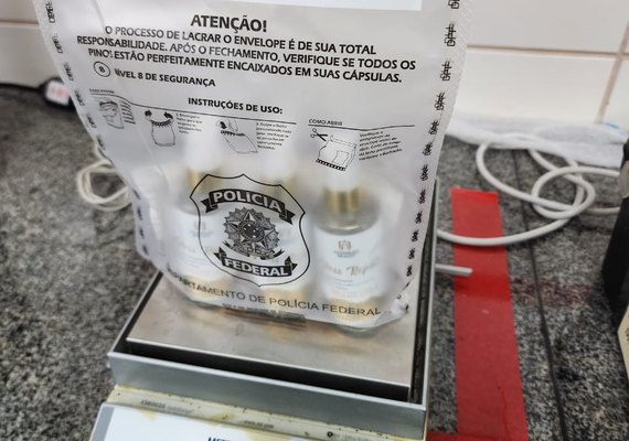 Mulher é presa com cocaína diluída em cosméticos em aeroporto
