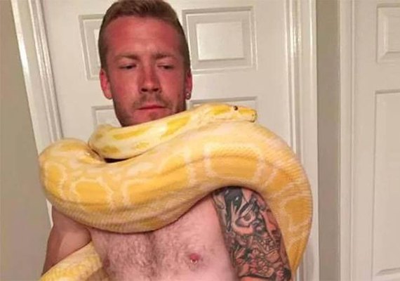 Britânico morre estrangulado pela própria cobra de estimação