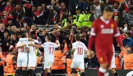 Liverpool vira, Roberto Firmino perde pênalti e Sevilla empata no final