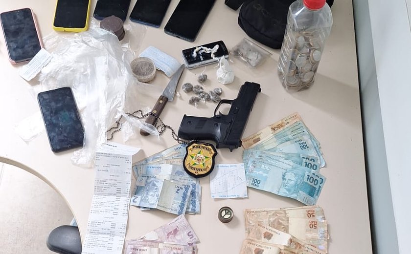 Polícia Civil prende líder do tráfico e apreende drogas em ação no município de Traipu