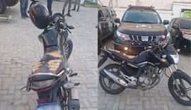 Polícia Militar recupera motocicleta roubada de entregador e apreende suspeita por receptação em Maceió