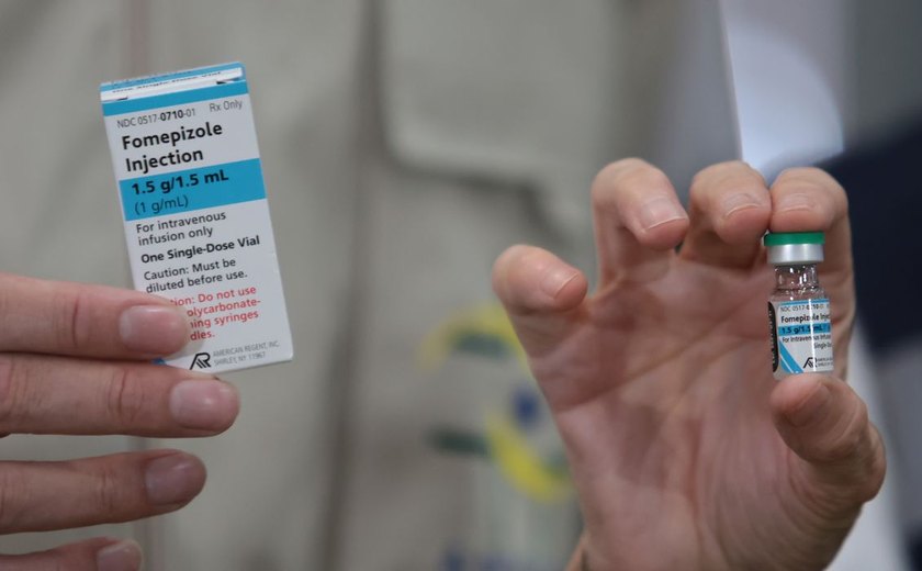 Brasil recebe 2,5 mil unidades de fomepizol, antídoto contra metanol