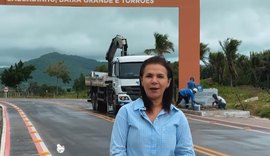 Tapera recebe Paulo Dantas para entrega de rodovia e vias pavimentadas; anuncia vice-prefeita