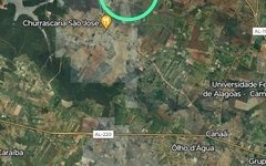 Mapa mostra a proximidade do epicentro com a localização da mineradora em Craíbas