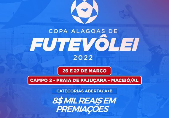 Copa Alagoas de Futevôlei movimenta o cenário esportivo no mês de março