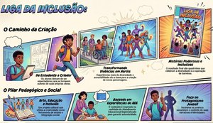 Estudantes da rede estadual criam história em quadrinhos autoral sobre inclusão