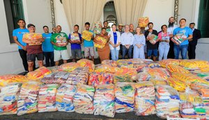Governo de Alagoas entrega 2,5 toneladas de alimentos à Casa de Ranquines