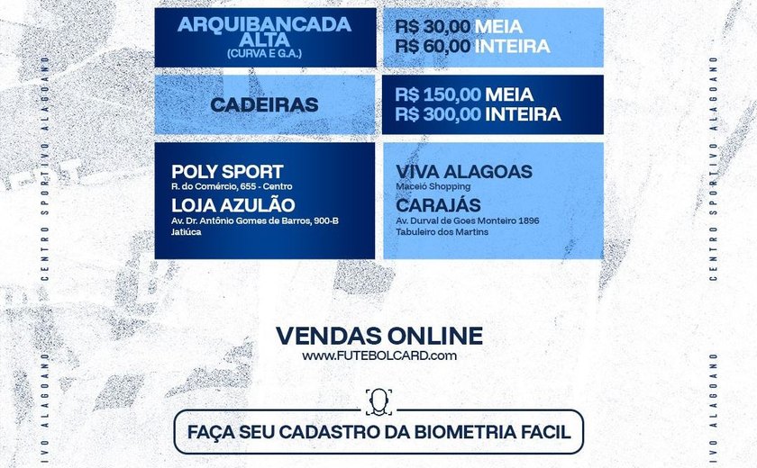 CSA inicia venda de ingressos para decisão contra o Betim