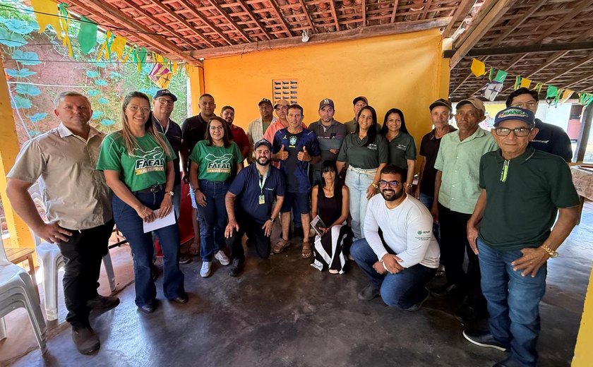 Dia de Campo fortalece assistência técnica e aproxima produtores do agreste alagoano das soluções do programa Faeal Vai Até Você