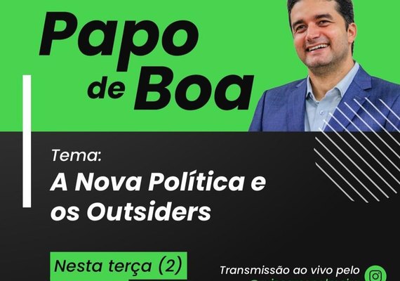 Rui Palmeira estreia programa Papo de Boa e fala sobre Nova Política e os Outsiders