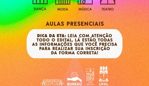 Escola Técnica de Artes da Ufal abre 141 vagas para cursos presenciais profissionalizantes