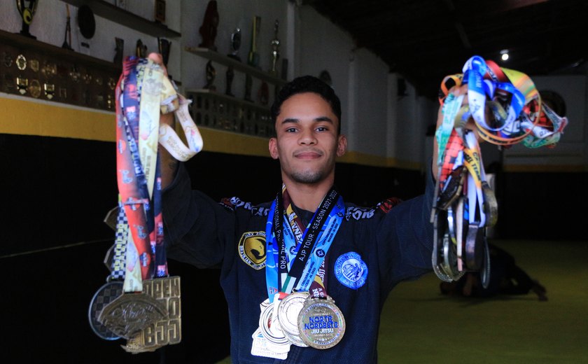 Norte/Nordeste: alagoano bicampeão de Jiu-Jitsu coleciona 30 medalhas