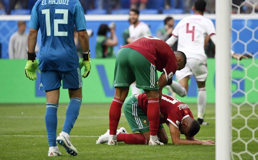 Em estreia do Grupo B, Irã vence Marrocos com gol contra no fim