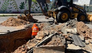 Infraestrutura substitui tubulações danificadas em dois pontos da Mangabeiras