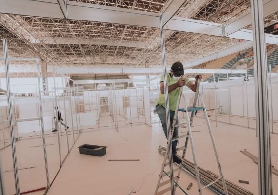 Hospital de campanha no Ginásio do Sesi começa a funcionar na próxima semana