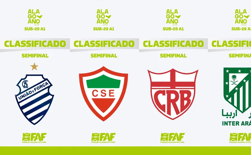 CSA x CSE e CRB x Inter Arábia farão semifinais do Campeonato Alagoano Sub-20