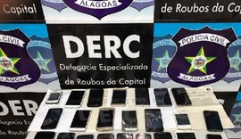 Polícia Civil recupera 30 aparelhos celulares roubados em Maceió