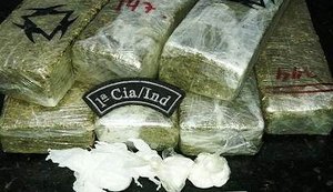 PM apreende mais de cinco quilos de maconha em São Miguel dos Campos