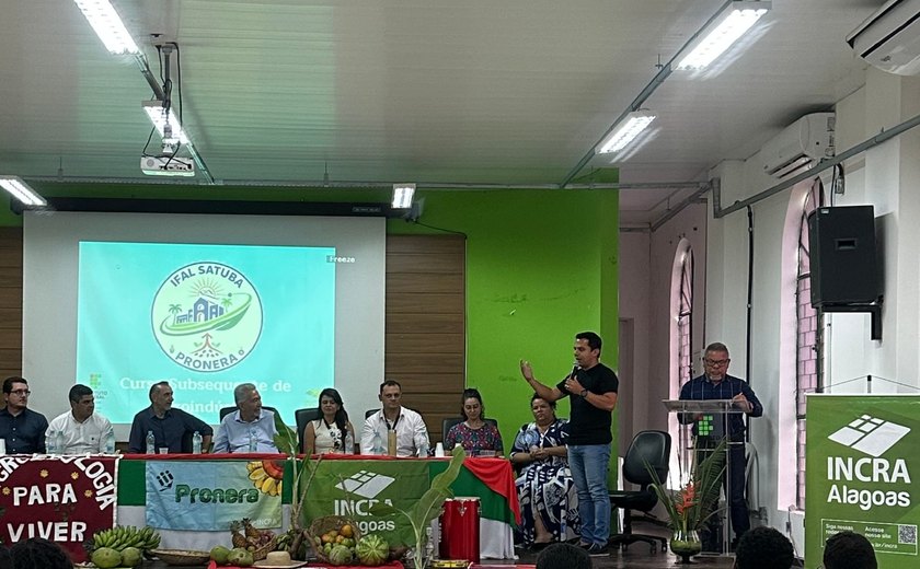 Incra e Ifal realizam aula inaugural do curso técnico de agroindústria pelo Pronera