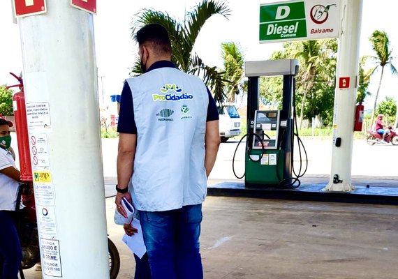 Dez postos de combustíveis são autuados em Arapiraca