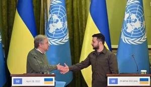 Kiev sofre ataques em dia de visita do secretário-geral da ONU à cidade