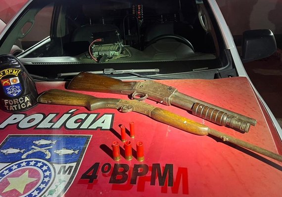 PM apreende 22 armas de fogo e 3,4 kg de drogas em uma semana