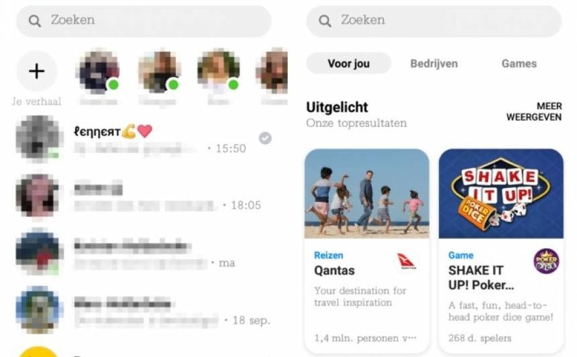 Facebook começa a liberar novo visual do Messenger