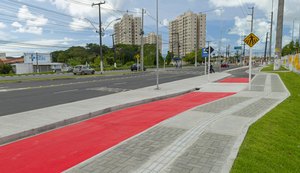 Avenida Menino Marcelo é ampliada e ganha novas faixas paralelas